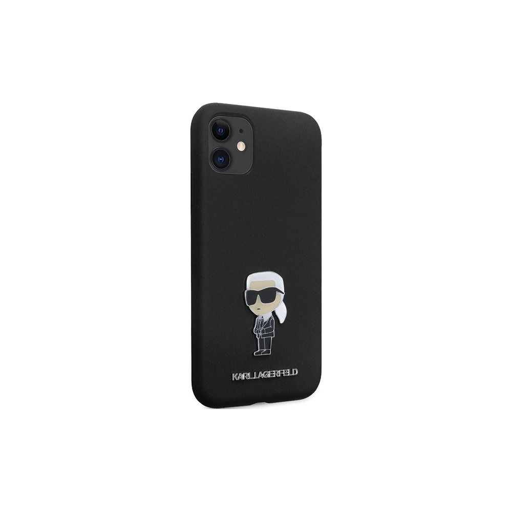 Hurtownia GSM - Etui Karl Lagerfeld KLHCN61SMHKNPK iPhone 11/XR Silicone Ikonik Metal Pin černý/black - KLD1635 - {ean13} - Hurt