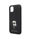 Hurtownia GSM - Case Karl Lagerfeld KLHCN61SMHKNPK iPhone 11/XR Silikon Ikonik Metal Pin schwarz/black - KLD1635 - {ean13} - Hurt