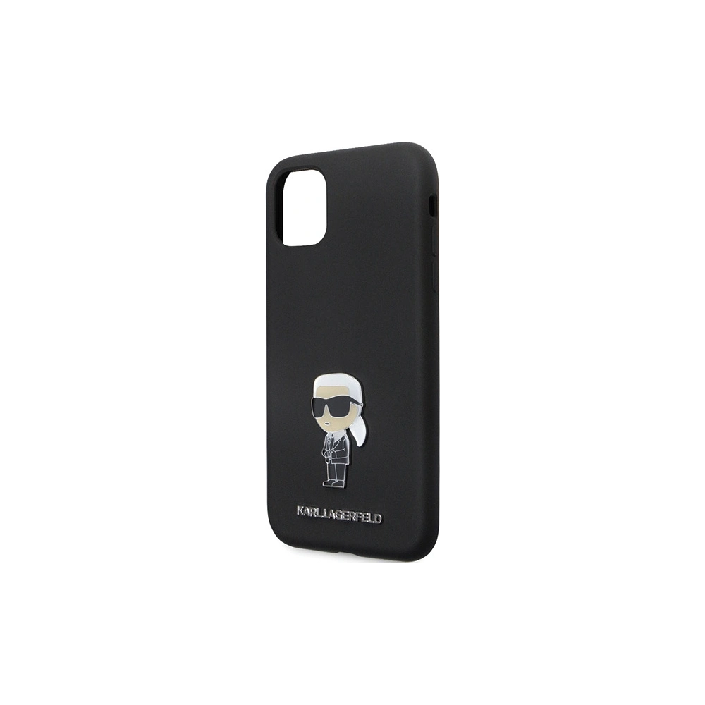 Hurtownia GSM - Etui Karl Lagerfeld KLHCN61SMHKNPK iPhone 11/XR Silicone Ikonik Metal Pin černý/black - KLD1635 - {ean13} - Hurt