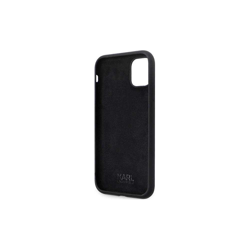 Wholesale Karl Lagerfeld KLHCN61SMHKNPK iPhone 11/XR Silicone Ikonik Metal Pin black - KLD1635 - {ean13} - Hurt