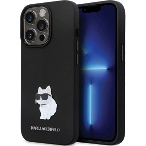 Etui Karl Lagerfeld KLHCP13LSMHCNPK iPhone 13/13 Pro hardcase Silicone C Metal Pin czarny/black