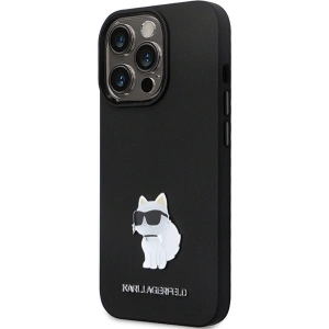 Etui Karl Lagerfeld KLHCP13LSMHCNPK iPhone 13/13 Pro hardcase Silicone C Metal Pin czarny/black