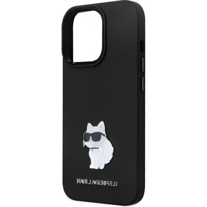 Etui Karl Lagerfeld KLHCP13LSMHCNPK iPhone 13/13 Pro hardcase Silicone C Metal Pin czarny/black