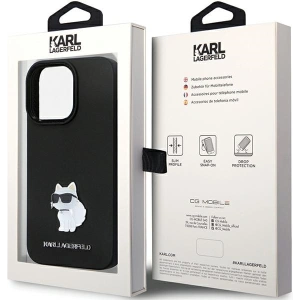 Etui Karl Lagerfeld KLHCP13LSMHCNPK iPhone 13/13 Pro hardcase Silicone C Metal Pin czarny/black