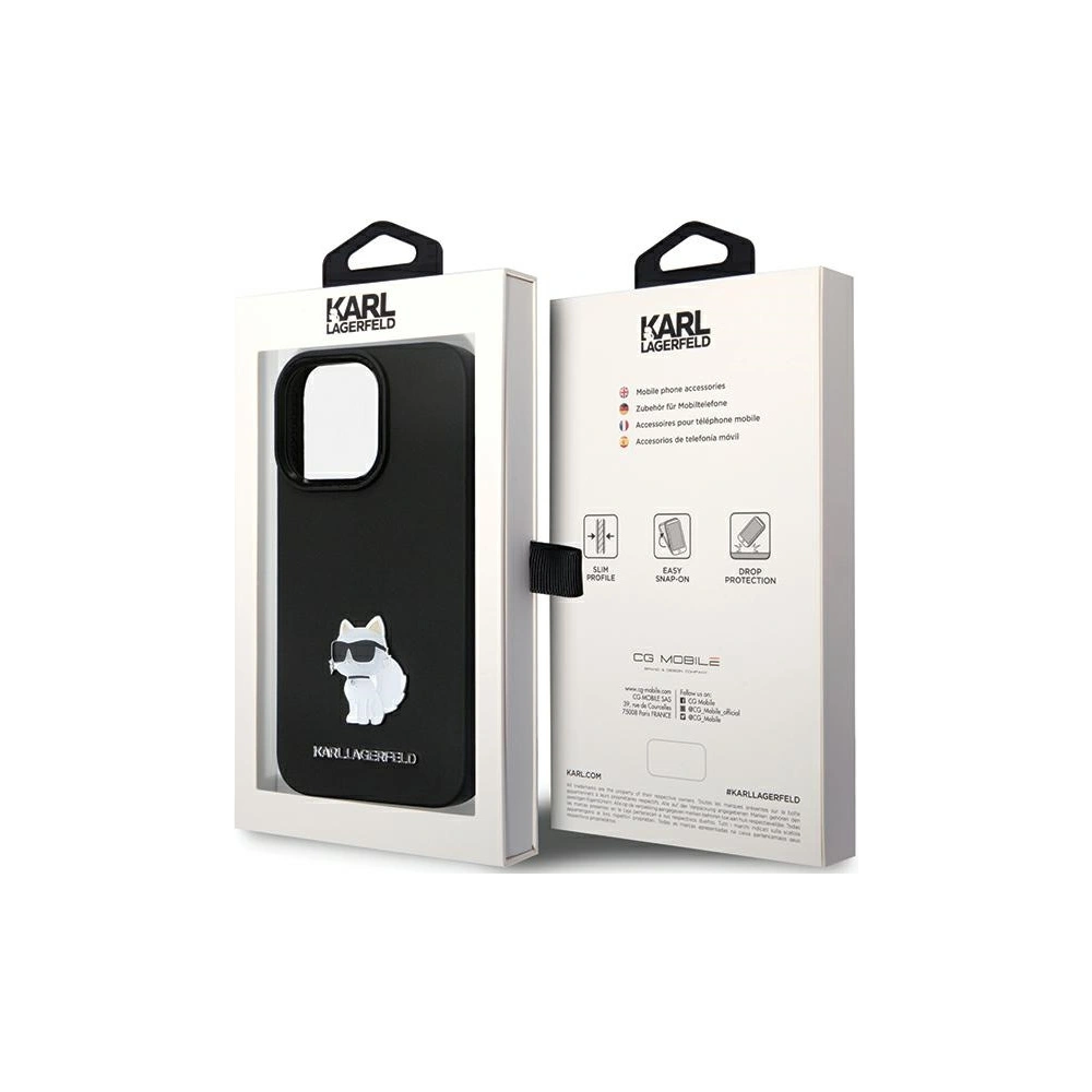 Hurtownia GSM - Etui Karl Lagerfeld KLHCP13LSMHCNPK iPhone 13/13 Pro hardcase Silicon C Metal Pin negru/black - KLD1636 - {ean13} - Hurt