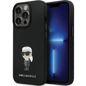 Hurtownia GSM - Case Karl Lagerfeld KLHCP13LSMHKNPK iPhone 13/13 Pro Silikon Ikonik Metal Pin schwarz/black - KLD1637 - {ean13} - Hurt