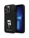 Case Karl Lagerfeld KLHCP13LSMHKNPK iPhone 13/13 Pro Silikon Ikonik Metal Pin schwarz/black