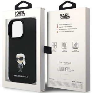 Hurtownia GSM - Case Karl Lagerfeld KLHCP13LSMHKNPK iPhone 13/13 Pro Silikon Ikonik Metal Pin schwarz/black - KLD1637 - {ean13} - Hurt