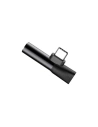 Wholesale Baseus Audio Adapter USB-C to Mini Jack 3.5mm + USB-C Black - BSU240BLK - {ean13} - Hurt