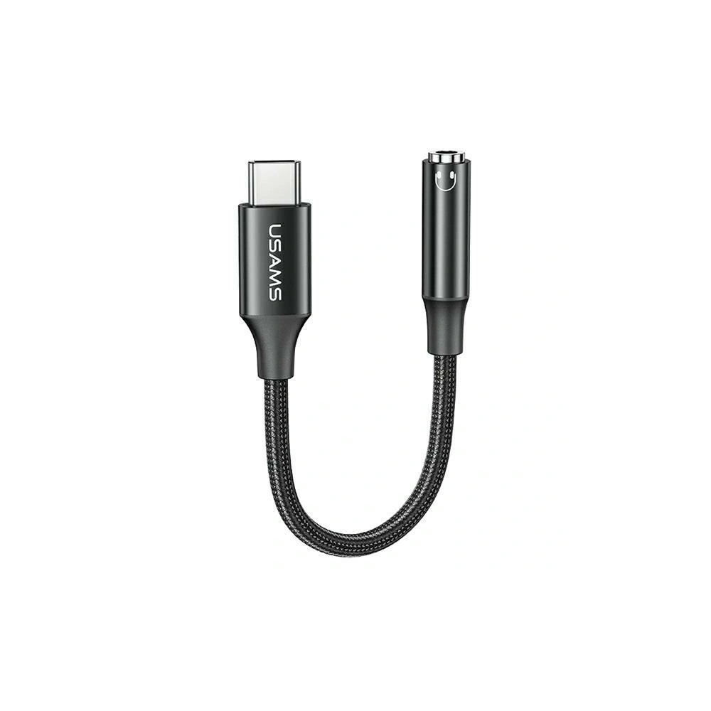 Hurtownia GSM - Adaptér USAMS AU16 USB-C / jack 3.5m bílý/white (US-SJ599) - USA985 - {ean13} - Hurt