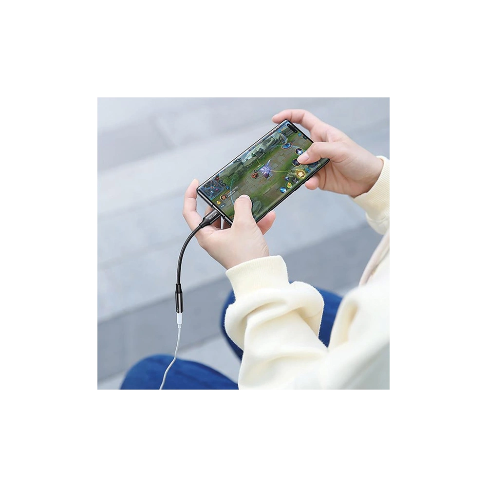 Hurtownia GSM - Adaptér USAMS AU16 USB-C / jack 3.5m bílý/white (US-SJ599) - USA985 - {ean13} - Hurt