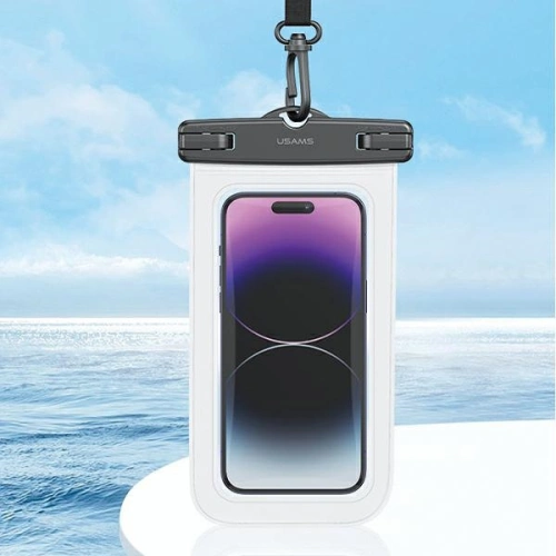 Etui wodoodporne USAMS FSD1202 6,7 cali IP68 biały/white (US-YD012)