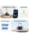 Hurtownia GSM - Ładowarka indukcyjna USAMS CD195WXC01 z lampą 4w1 15W biały/white - USA989 - {ean13} - Hurt