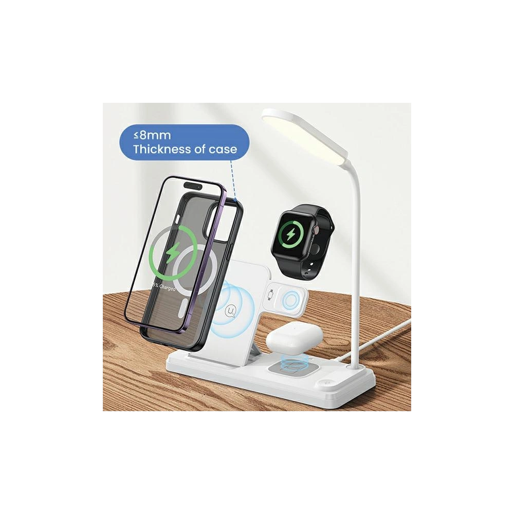 Hurtownia GSM - Induktive Ladestation USAMS CD195WXC01 mit 4w1 Lampe 15W weiß/white - USA989 - {ean13} - Hurt