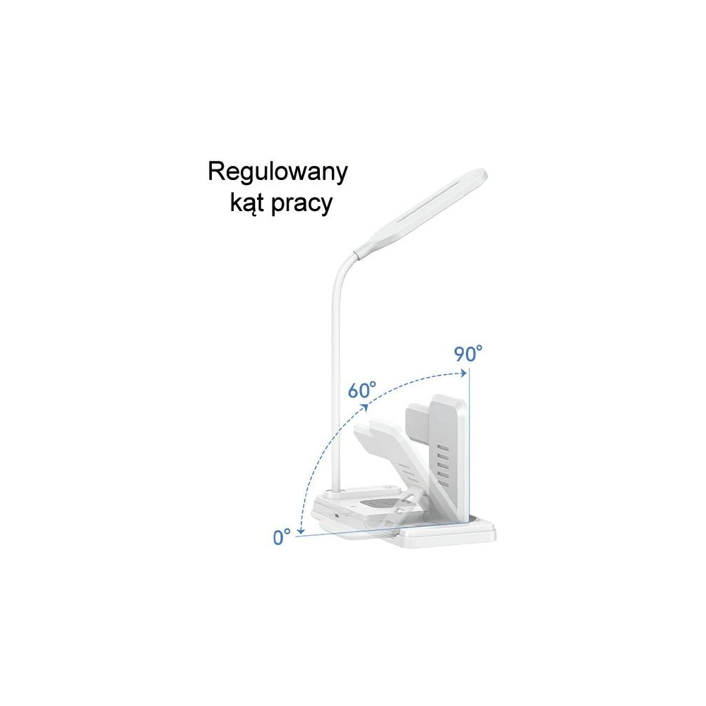Hurtownia GSM - Induktive Ladestation USAMS CD195WXC01 mit 4w1 Lampe 15W weiß/white - USA989 - {ean13} - Hurt