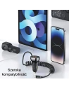 Hurtownia GSM - USAMS US-CC193 autós töltő 1xUSB-A 18W+1xUSB-C 30W + Lightning kábel 30W PD+QC Gyors Töltés fekete/black - USA990 - {ean13} - Hurt