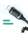 Hurtownia GSM - USAMS US-CC193 autós töltő 1xUSB-A 18W+1xUSB-C 30W + Lightning kábel 30W PD+QC Gyors Töltés fekete/black - USA990 - {ean13} - Hurt