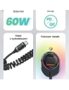 Hurtownia GSM - USAMS US-CC192 autós töltő 1xUSB-A 18W+1xUSB-C 30W + USB-C 30W PD+QC Gyors Töltő kábel fekete/szín. - USA991 - {ean13} - Hurt
