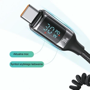 Hurtownia GSM - USAMS US-CC192 autós töltő 1xUSB-A 18W+1xUSB-C 30W + USB-C 30W PD+QC Gyors Töltő kábel fekete/szín. - USA991 - {ean13} - Hurt