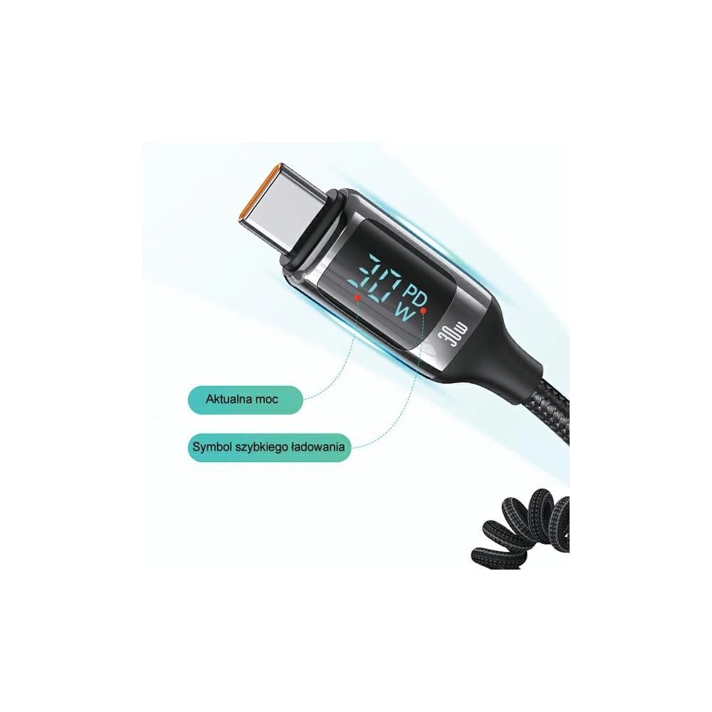Hurtownia GSM - USAMS US-CC192 autós töltő 1xUSB-A 18W+1xUSB-C 30W + USB-C 30W PD+QC Gyors Töltő kábel fekete/szín. - USA991 - {ean13} - Hurt