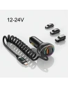 Hurtownia GSM - USAMS US-CC192 autós töltő 1xUSB-A 18W+1xUSB-C 30W + USB-C 30W PD+QC Gyors Töltő kábel fekete/szín. - USA991 - {ean13} - Hurt