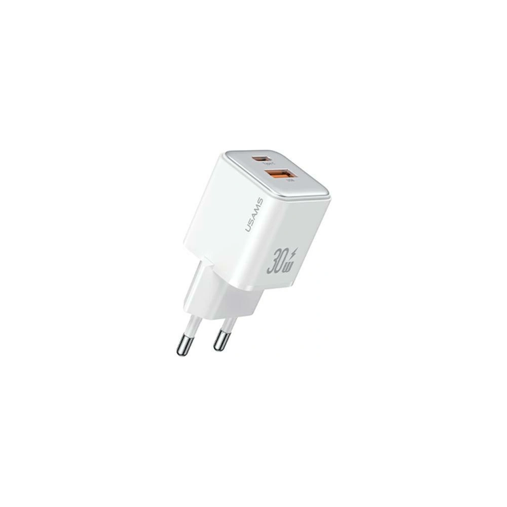Hurtownia GSM - Nabíječka USAMS US-CC189 1xUSB-A 18W+1xUSB-C 30W PD Rychlé nabíjení X-ron Series bílá/white - USA992 - {ean13} - Hurt