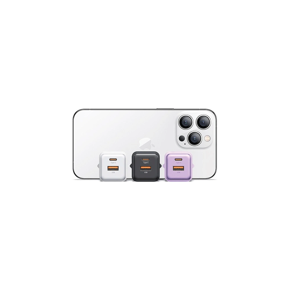 Hurtownia GSM - Nabíječka USAMS US-CC189 1xUSB-A 18W+1xUSB-C 30W PD Rychlé nabíjení X-ron Series bílá/white - USA992 - {ean13} - Hurt