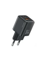 Síťová nabíječka USAMS US-CC189 1xUSB-A 18W+1xUSB-C 30W PD Rychlé nabíjení X-ron Series černá/black