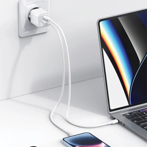 Hurtownia GSM - Síťová nabíječka USAMS US-CC189 1xUSB-A 18W+1xUSB-C 30W PD Rychlé nabíjení X-ron Series černá/black - USA993 - {ean13} - Hurt