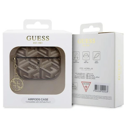 Etui Guess GUAP2PGCE4CW AirPods Pro 2 cover GCube Charm brązowy/brown
