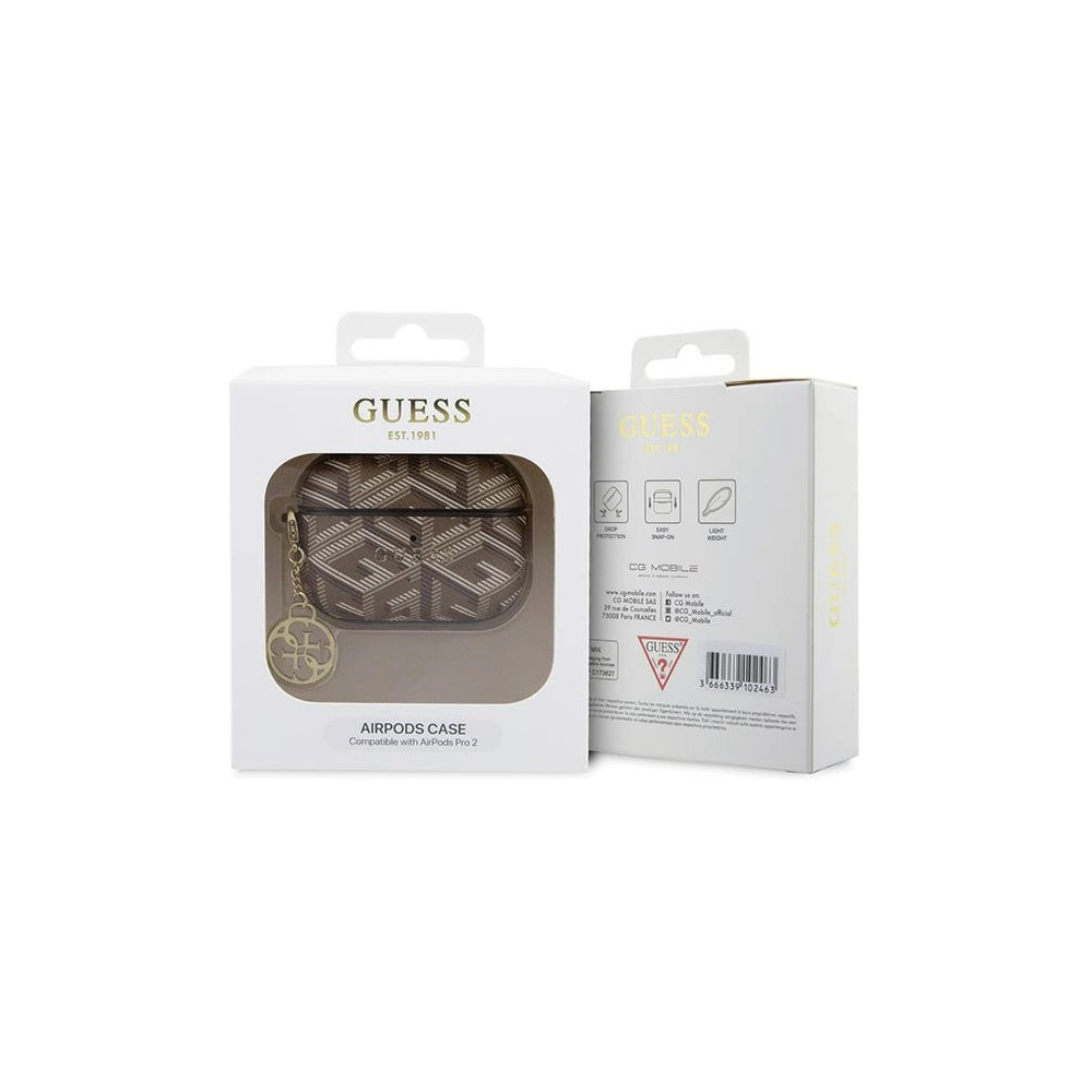 Hurtownia GSM - Etui Guess GUAP2PGCE4CW kryt AirPods Pro 2 GCube Charm hnědý/brown - GUE2774 - {ean13} - Hurt