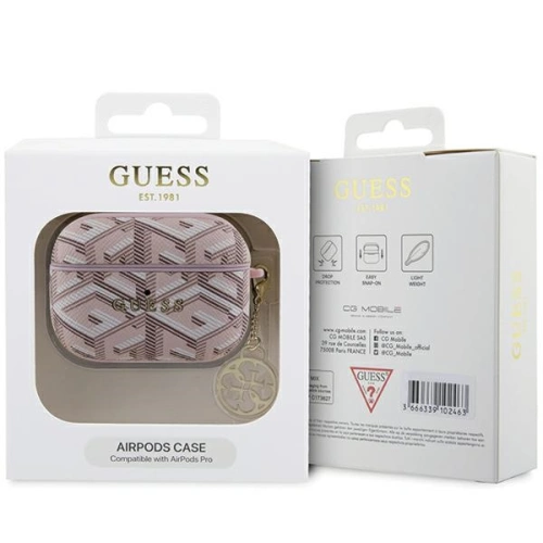 Etui Guess GUAPPGCE4CP AirPods Pro cover GCube Charm różowy/pink