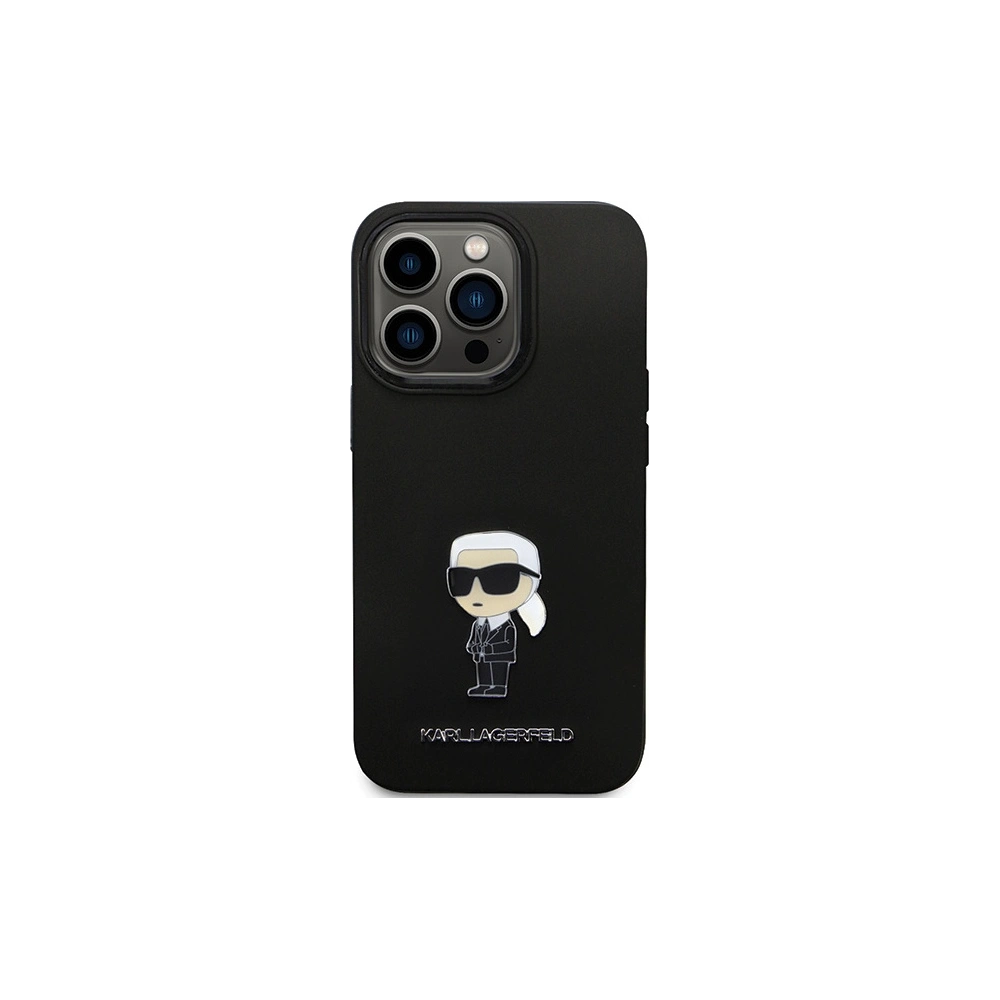 Hurtownia GSM - Etui Karl Lagerfeld KLHCP13XSMHKNPK iPhone 13 Pro Max Silicone Ikonik Metal Pin černý/black - KLD1639 - {ean13} - Hurt