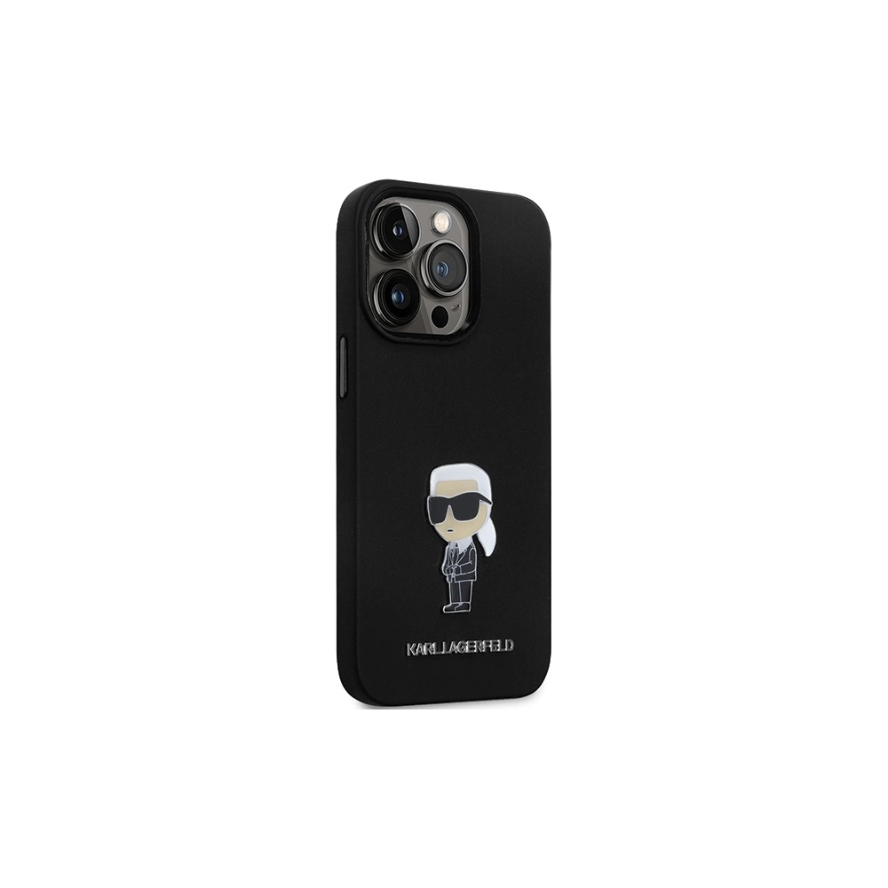 Hurtownia GSM - Etui Karl Lagerfeld KLHCP13XSMHKNPK iPhone 13 Pro Max Silicone Ikonik Metal Pin černý/black - KLD1639 - {ean13} - Hurt