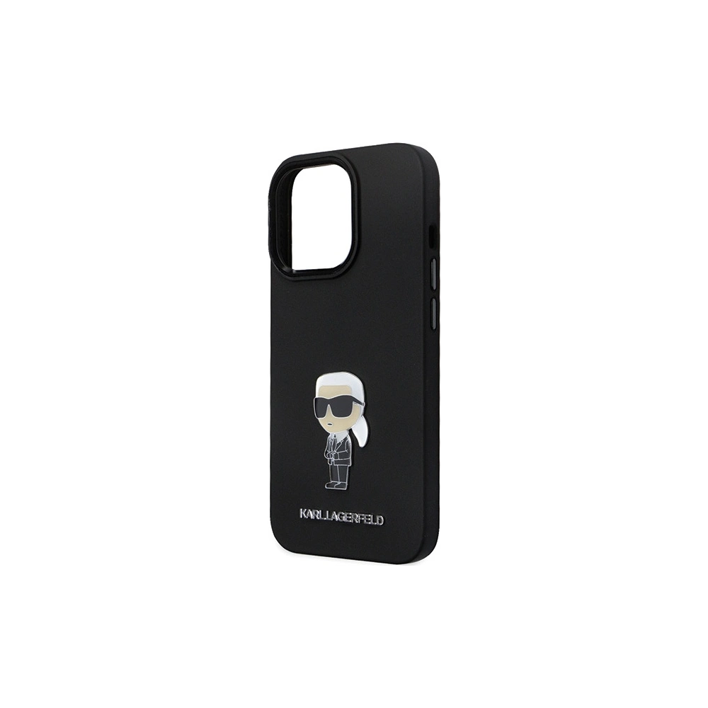 Hurtownia GSM - Etui Karl Lagerfeld KLHCP13XSMHKNPK iPhone 13 Pro Max Silicone Ikonik Metal Pin černý/black - KLD1639 - {ean13} - Hurt