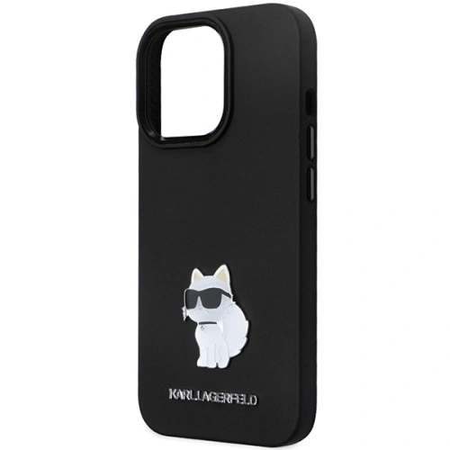 Etui Karl Lagerfeld KLHCP14XSMHCNPK iPhone 14 Pro Max hardcase Silicone C Metal Pin czarny/black