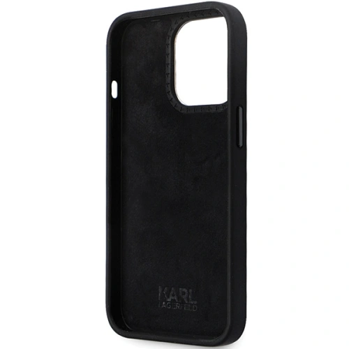 Etui Karl Lagerfeld KLHCP14XSMHCNPK iPhone 14 Pro Max hardcase Silicone C Metal Pin czarny/black