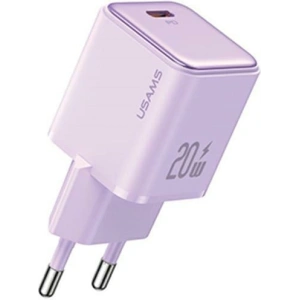 Hurtownia GSM - Síťová nabíječka USAMS CC183TC03 1xUSB-C 20W PD Rychlé nabíjení X-ron Series purpurová/purple - USA997 - {ean13} - Hurt