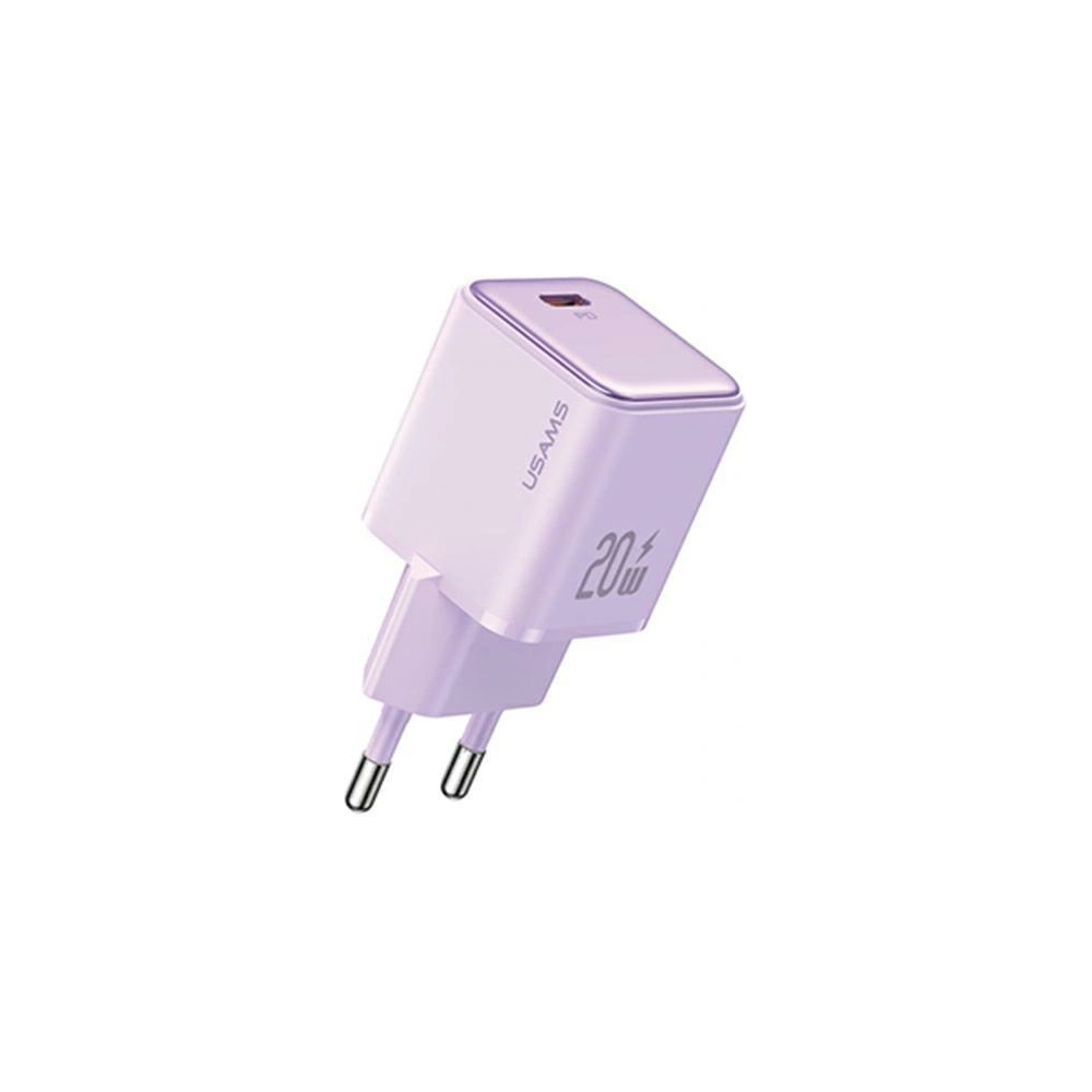 Hurtownia GSM - USAMS CC183TC03 hálózati töltő 1xUSB-C 20W PD Gyors Töltés X-ron Sorozat lila/purple - USA997 - {ean13} - Hurt
