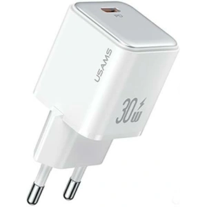 Hurtownia GSM - Síťová nabíječka USAMS CC186TC02 1xUSB-C 30W PD rychlé nabíjení X-ron Series bílá/white - USA998 - {ean13} - Hurt