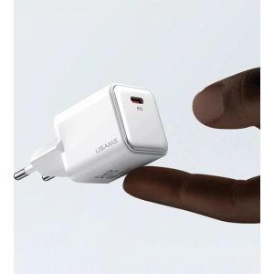 Hurtownia GSM - Síťová nabíječka USAMS CC186TC02 1xUSB-C 30W PD rychlé nabíjení X-ron Series bílá/white - USA998 - {ean13} - Hurt
