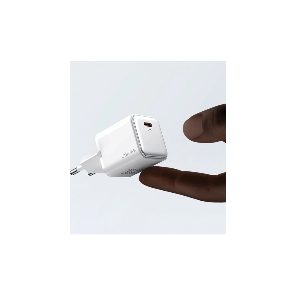 Hurtownia GSM - USAMS CC186TC02 Netzladegerät 1xUSB-C 30W PD Schnellladung X-ron Serie weiß/white - USA998 - {ean13} - Hurt