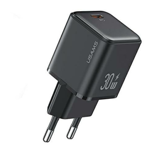 Usams Distributor - 6958444904924 - USA999 - USAMS CC186TC01 wall charger 1xUSB-C 30W PD Fast Charging X-ron Series black - B2B homescreen