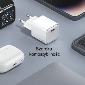 Hurtownia GSM - Síťová nabíječka USAMS CC186TC01 1xUSB-C 30W PD rychlé nabíjení X-ron Series černá/black - USA999 - {ean13} - Hurt