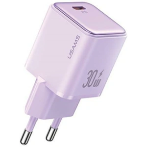 Hurtownia GSM - Síťová nabíječka USAMS CC186TC03 1xUSB-C 30W PD Rychlé nabíjení X-ron Série purpurová/purple - USA1000 - {ean13} - Hurt