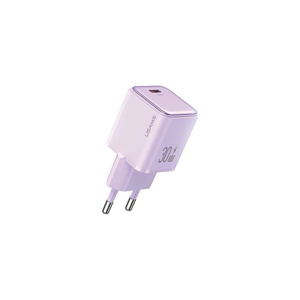Hurtownia GSM - USAMS CC186TC03 hálózati töltő 1xUSB-C 30W PD Gyors Töltés X-ron Sorozat lila/purple - USA1000 - {ean13} - Hurt