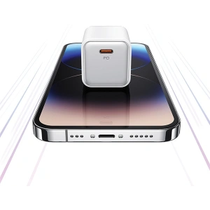Hurtownia GSM - Síťová nabíječka USAMS CC186TC03 1xUSB-C 30W PD Rychlé nabíjení X-ron Série purpurová/purple - USA1000 - {ean13} - Hurt