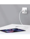 Hurtownia GSM - USAMS CC180TC02 Netzteil 2xUSB-C + 1xUSB-A 65W GaN PD + QC Schnellladung weiß/Sandru-Serie - USA1003 - {ean13} - Hurt