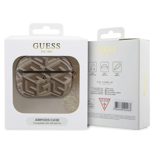 Etui Guess GUAPPGCE4CW AirPods Pro cover GCube Charm brązowy/brown