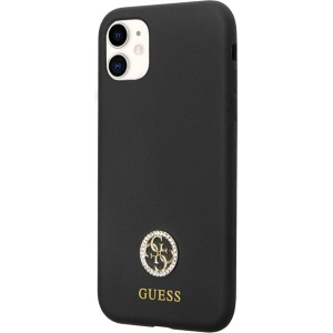 Hurtownia GSM - Etui Guess GUHCN614DGPK Apple iPhone 11/XR hardcase Silicon Logo Strass 4G negru/black - GUE2780 - {ean13} - Hurt